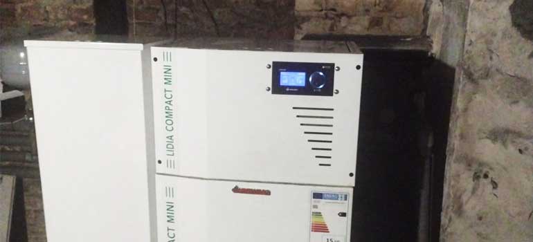 Lidia compact 15 kw zasobnik boczny 100kg peletu 140 mk i zbiornik cwu 100 l